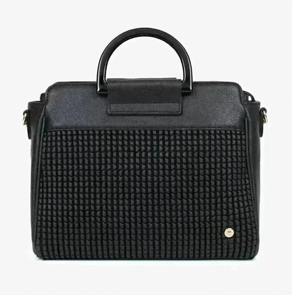 ❤️Hexagon Eclats Synthetic Handbag in Black - Picture 1 of 8